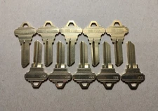 10 PACK SCHLAGE SC-1 House Key Blanks Brass