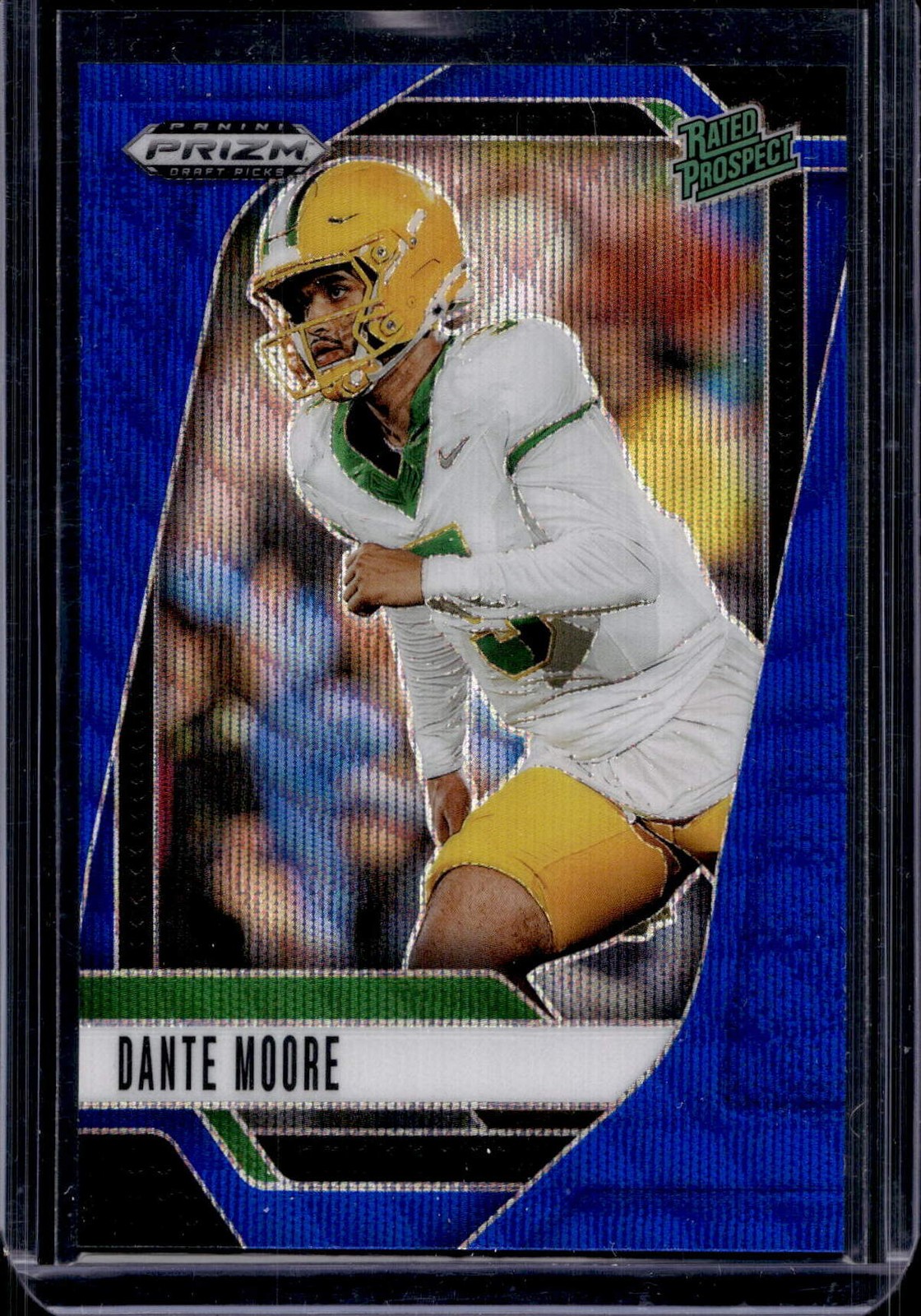 2025 Prizm Draft #164 Dante Moore Prizms Blue Wave #/299