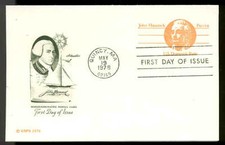 UY29 JOHN HANCOCK PAID REPLY POSTAL CARD FDC QUINCY, MA ARTMASTER  CACHET