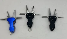 VINTAGE KOBALT  5 Function Hand Tool with Led Light Knife LOT OF 3