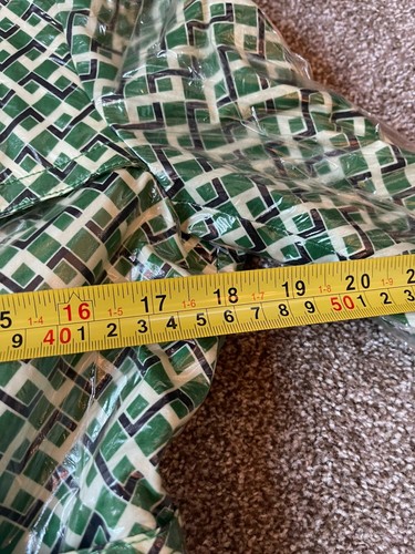 Chaqueta Abrigo de Lluvia Juicy Couture Y2K Lona Trench M Verde Cinturón Geométrico Plástico - Imagen 6 de 24