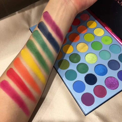 39 Color Rainbow Eyeshadow Palette - Professional Makeup Matte Metallic Shimmer - Picture 6 of 7