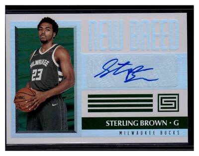 2017-18 Panini Status BASKETBALL Sterling Brown New Breed Auto! NB-SBR!