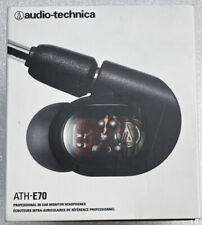 Audio-Technica+ATHE70+In+Ear+Headphones+-+Black for sale online | eBay