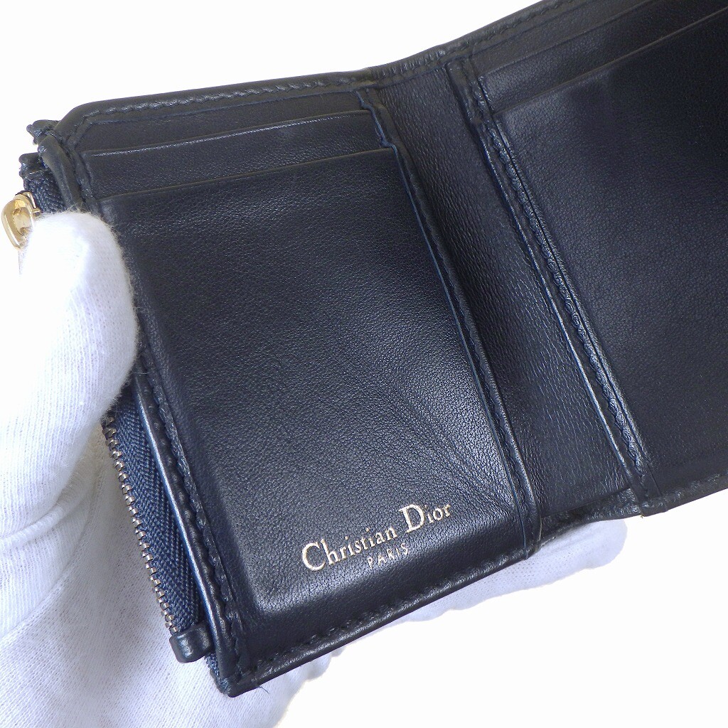 ○Christian Dior Saddle Lotus Wallet S5652Ctzq M928 Oblique