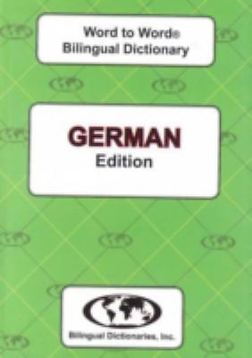 German Word to Word Bilingual Dictionary by C. Sesma (2008, Trade Paperback)