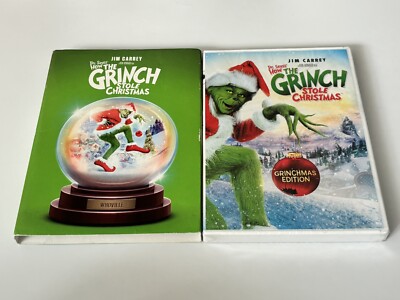 Dr Seuss How the Grinch Stole Christmas GRINCHMAS EDITION DVD w Slipcover SEALED