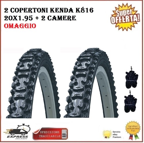 2 Copertoni Mtb 20 Bici Mountain Bike 20X1.95 Kenda K816 Gomme Pneumatici |  eBay