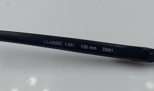 Vintage Lacoste Classic 1101 Black Oval Metal Sunglasses France FRAMES ONLY - Picture 6 of 6