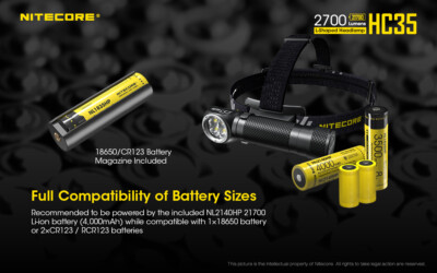 Nitecore - MH40 Pro - Ricaricabile USB - 3500 Lumens e 1300 Metri - Torcia Led