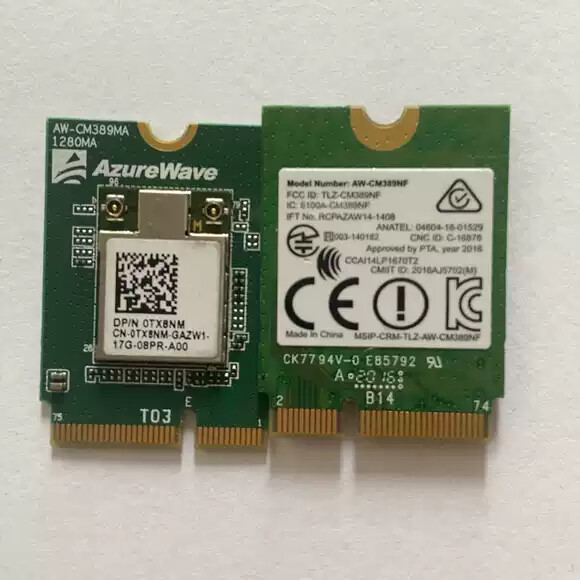 DELL 0TX8NM TX8NM AW-CM389NF WYSE 3040 N10D WLAN WIFI CARD | eBay