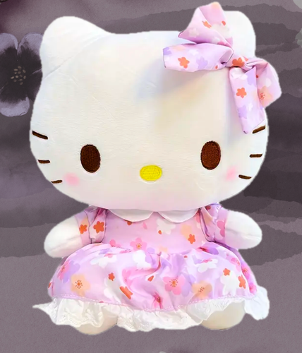 Sanrio Hello Kitty Secret Garden Plush Doll Genuine Pink Frill Dress Soft Toy - Picture 15 of 20