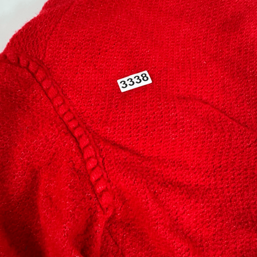 J Crew Lady Jacke Damen klein rot Odette Merinowolle Alpaka gold Schmuckknöpfe - Bild 7 von 9