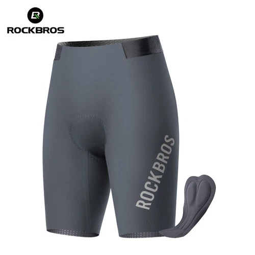 ROCKBROS Men's Padded Bike Shorts Cycling Seamless Pants Breathable Quick Dry