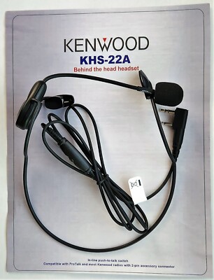 Kenwood KHS-22 - Behind-the-head Headset with Boom Microphone for Two-Way Radios