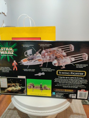 1999 Hasbro Star Wars The Power Of The Force Y-Wing Fighter Rebel Alliance Pilot - Picture 8 of 11
