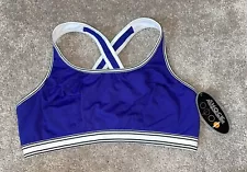 NWT Shock Absorber Women's Purple Active Maximum  Support Sports Bra White 36DD