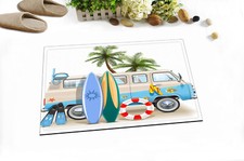 Beach Tourist Bus Surfboard Non-skid Door Bath Mat Room Decor Rug Floor Carpet