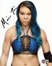*MEAN MUG* WWE NXT TNA MIA YIM AKA MICHIN SIGNED 8x10 BECKETT AUTO