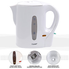 White Plastic Travel Kettle Tea Kettles for sale UK