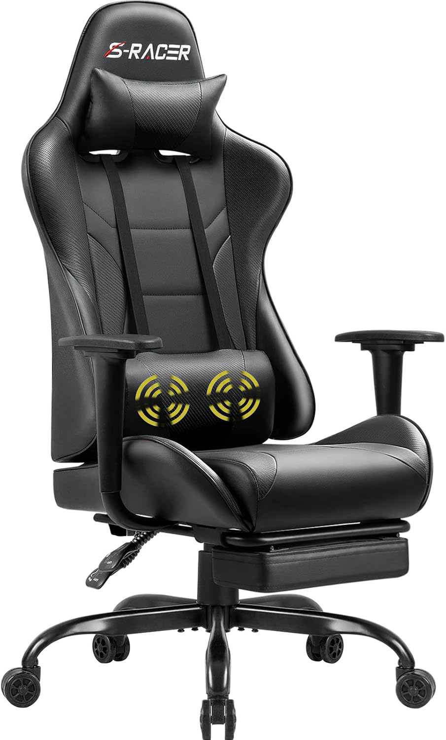 Homall Gaming Chair Massage Computer Office Chair Ergonomic Desk Chair with Task-image
