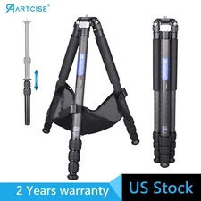 ARTCISE CT60C Compact Carbon Fiber Tripod Heavy Duty Travel Camera Tripod Stand