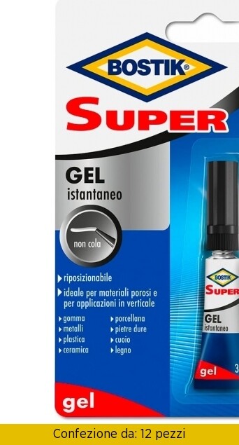 Bostik Super Gel 3 gr  Pezzi 12 Uhu D2740