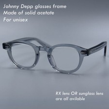 Classic glasses Fashion Solid acetate glasses frame Johnny Depp glasses unisex
