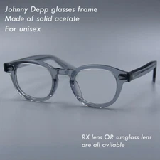 Classic glasses Fashion Solid acetate glasses frame Johnny Depp glasses unisex