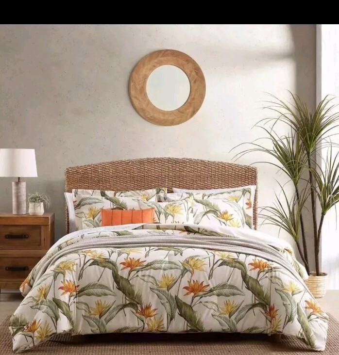 Tommy Bahama Birds Of Paradise  Beige 100% Cotton King Comfo