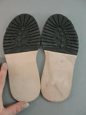 REPLACEMENT FULL LEATHER BLACK RUBBER BOOT SHOE REPAIR LUG SOLE NEW MEN'S Sz 7/8
