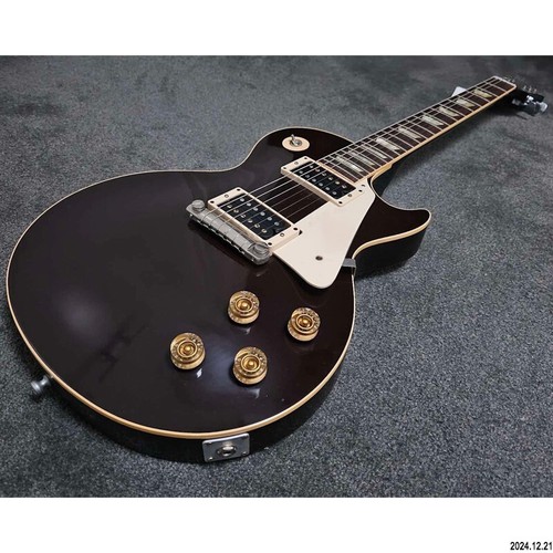 Ginbest Style Gitarre Jeff Beck Oxblood LP Chrom Hardware