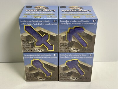 MINECRAFT Mini Mining Obsidian Series Pickaxe, Shovel, Axe & Sword, NEW!