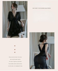 Women Sexy Lingerie Sleepwear Sheer tulle nightgown Night Dress Lace Pajamas