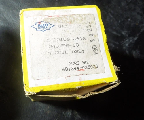 NOS Emerson/Alco Controls 240v Coil - X22163-6918 N-1044 240V/50-60 HZ