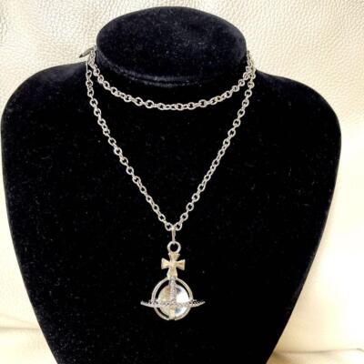 廃盤 vivienne westwood beth orb necklace Vivienne Westwood Small Orb Necklace Rhinestone Silver Near