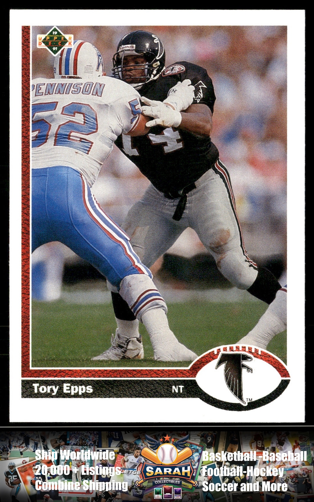 1991 Upper Deck #392c Tory Epps Atlanta Falcons