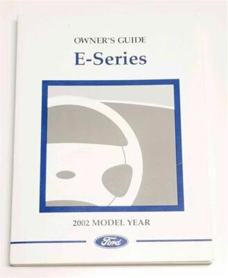 2002 Ford Econoline E150 E250 E350 Van Benutzerhandbuch Club Wagon