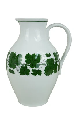 Seltener Meissen Wasserkrug Porzellan Weinblatt - Bild 1 von 4