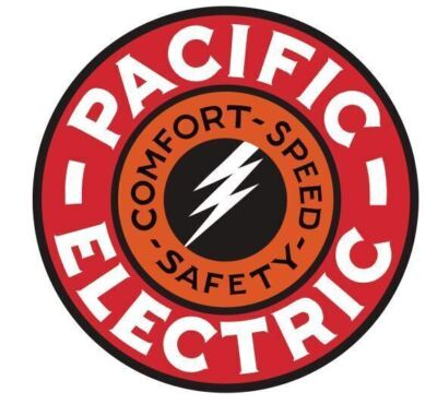 #ad Pacific Electric Railroad Railway Train Sticker Decal $1.90