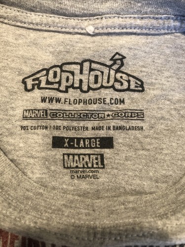 Flophouse Avengers T-Shirt. XL Ultron vs Iron Man. Marvel Trendy - Bild 3 von 6