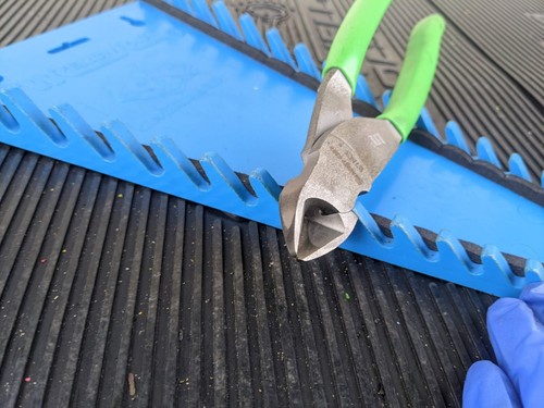 #ax834  Snap On 87ACF 7.5" High Leverage GREEN Angled Diagonal Cutter Pliers - Bild 7 von 17