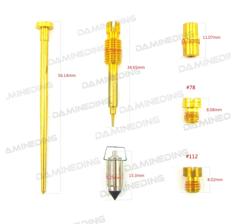 Kit de reparación de reconstrucción de carburador de lujo y flotadores 1978-1979 CX500 CX500D stock en EE. UU. Foto 4 de 4