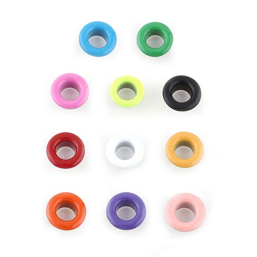 100 Sets 5mm Metal Eyelets Craft Supplies For Leather Apparel