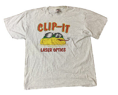 VTG 90’s Frog Cartoon Clip It Laser Optics Single Stitch T Shirt Size XL | eBay