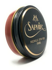 Cognac - Saphir Medaille d'Or Pate de Luxe Shoe Polish Wax - 100ml Tin