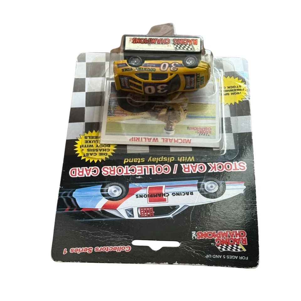 Coche fundido a presión de juguete 1989 de colección Michael Waltrip #30 serie 1 coleccionistas - NOMBRE TEXACO Foto 3 de 4