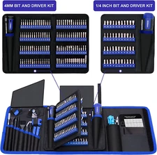 Precision Screwdriver Set 191-Piece Multi-Bit Screwdriver 1/4 Inch Nut Driver...