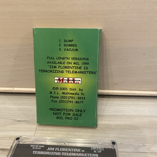 Jim Florentine Is Terrorizing Telemarketers Limited Edition 3 Track Cassette - Picture 5 of 6