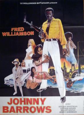 MEAN JOHNNY BARROWS - WILLIAMSON / CAR /BLACKSPLOITATION - ORIGINAL MOVIE POSTER